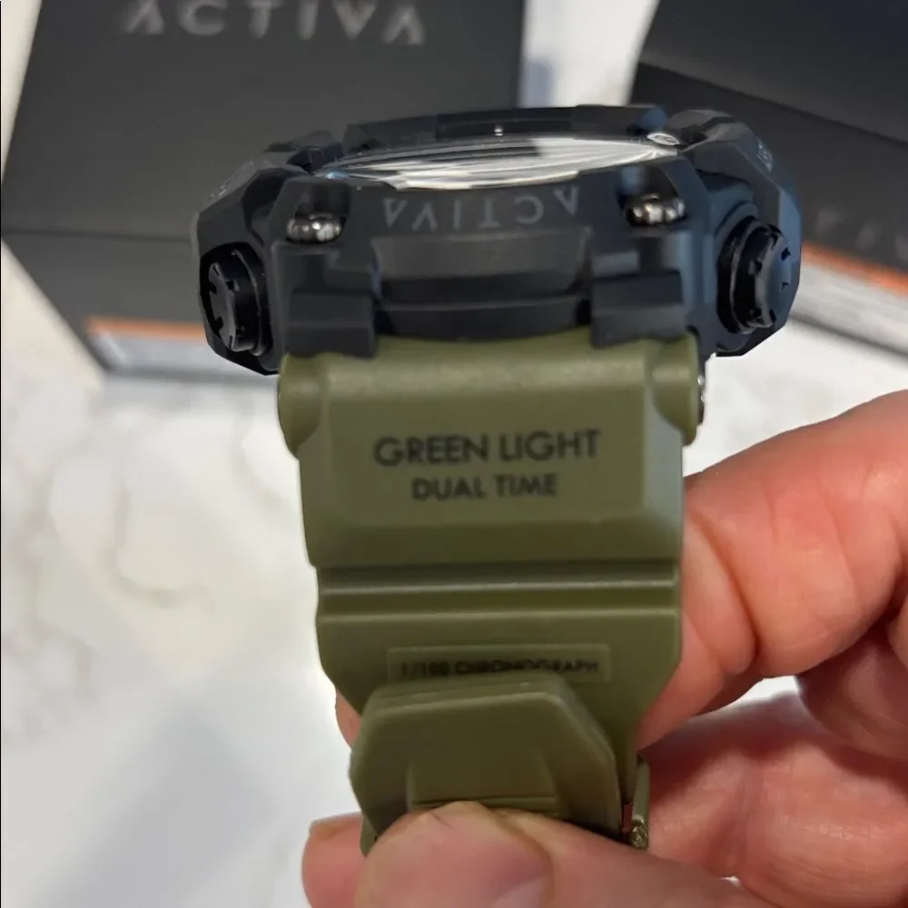 Activa Black Rugged Smartwatch with Digital Display
